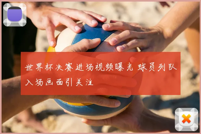 世界杯决赛进场视频曝光 球员列队入场画面引关注
